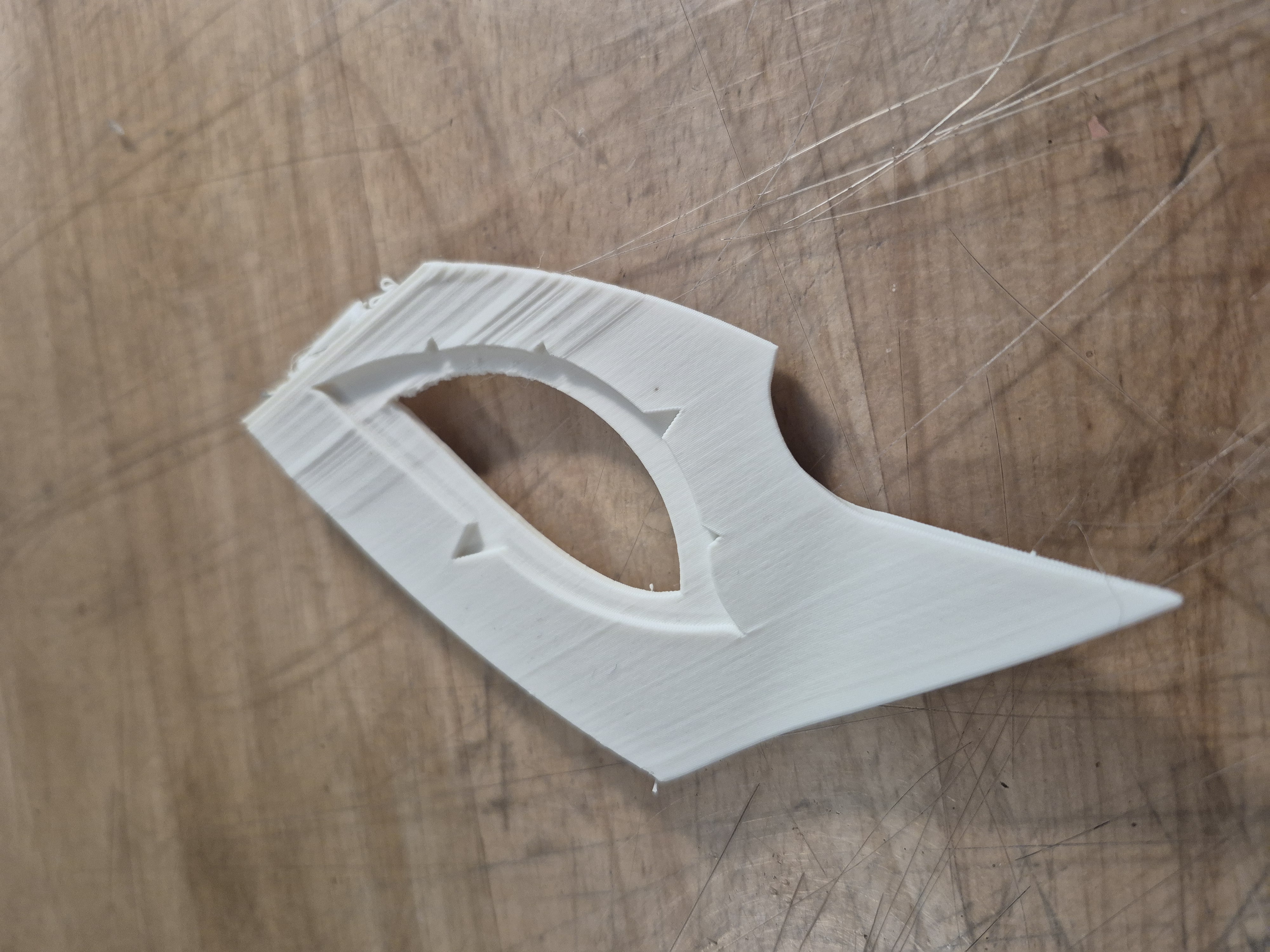 A spaghetti print failure